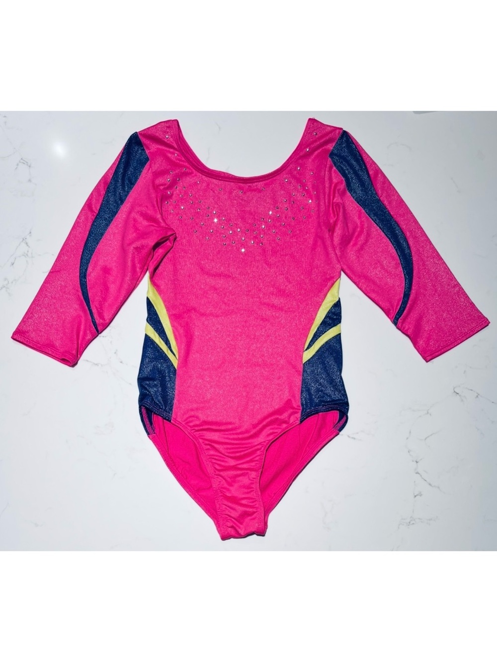Freestyle • 10/12 Large • Girls 3/4 Sleeve Dance Gymnastics Leotard